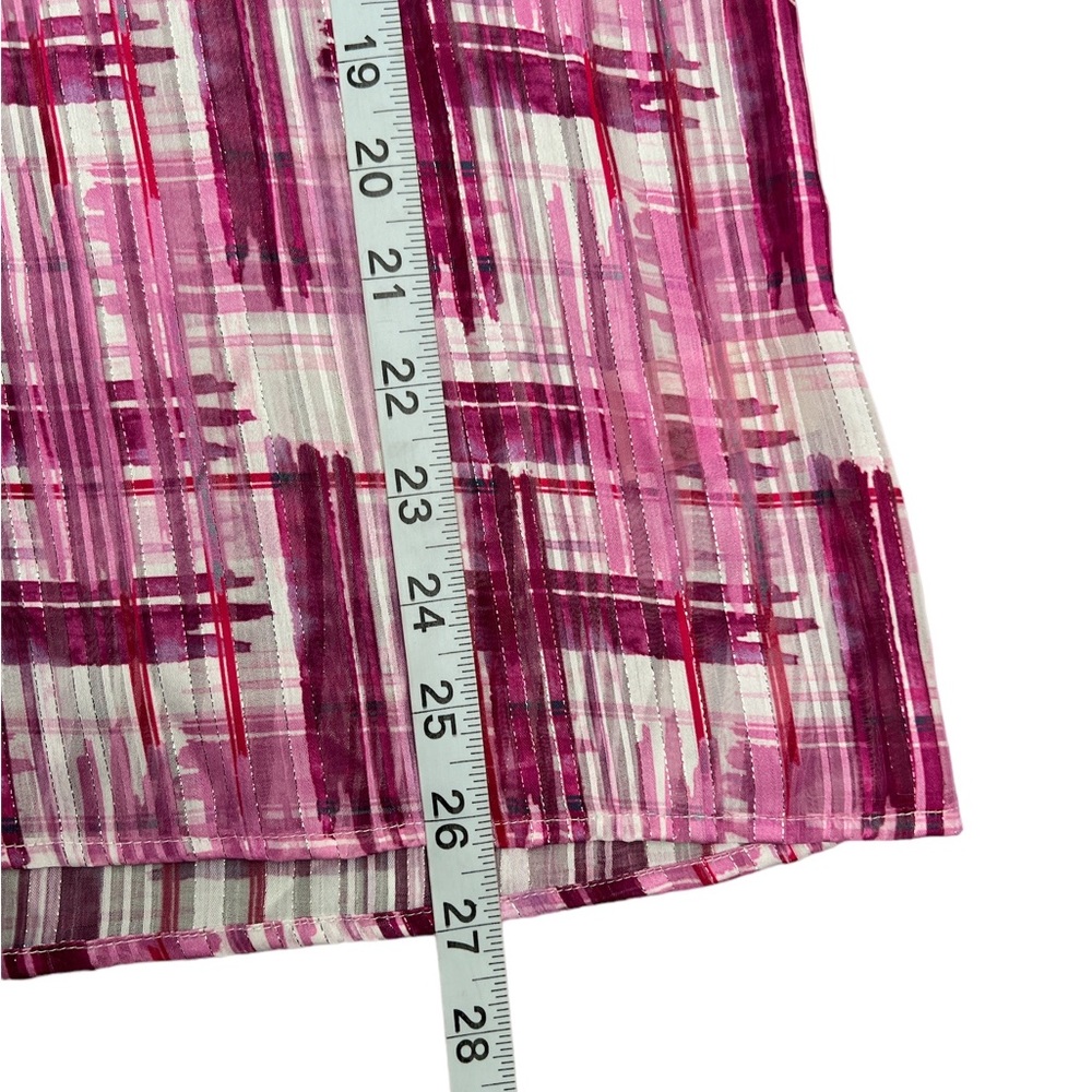 Soft Surroundings Button Down Sheer Shirt Medium - image 7